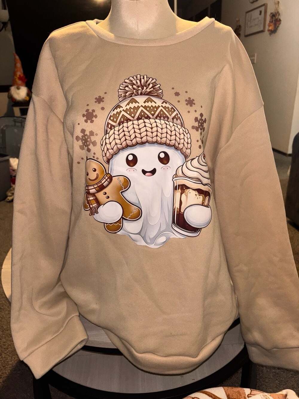 Christmas Snowman & Gingerbread Man Sweatshirt